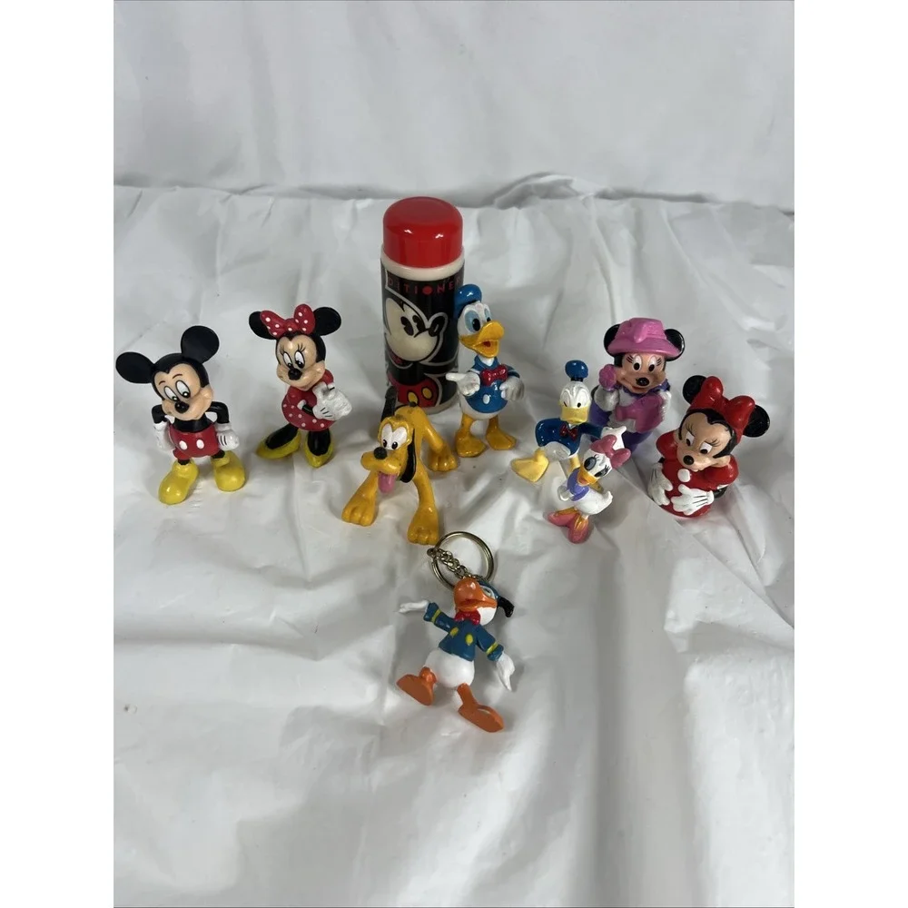 Lot Of 8 VTG‎ Disney PVC Plastic Figures Mickey Mouse & Friends Cake Toppers